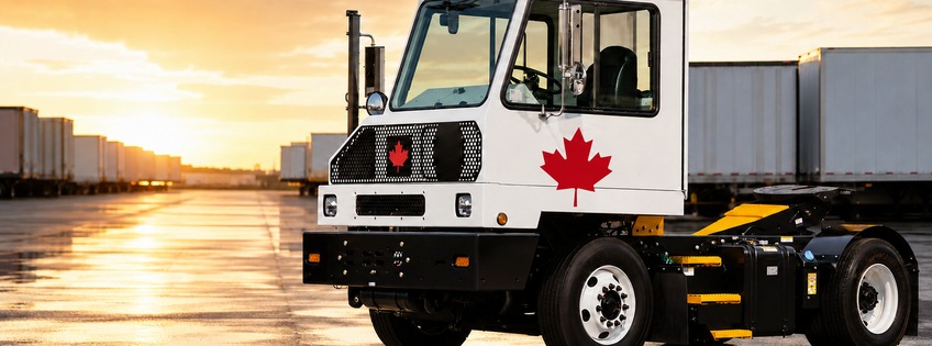 Professional Maple Shunt Services truck at industrial yard facility