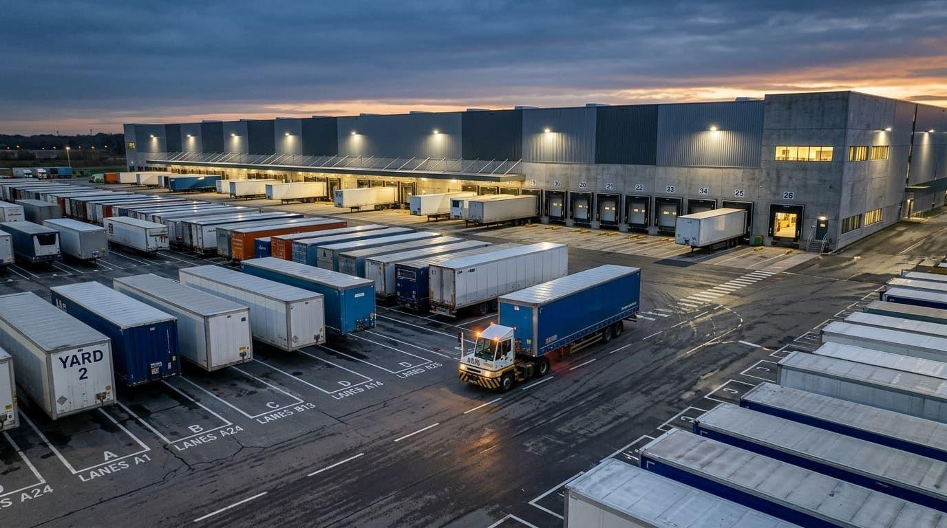 Busy facility operations requiring yard management